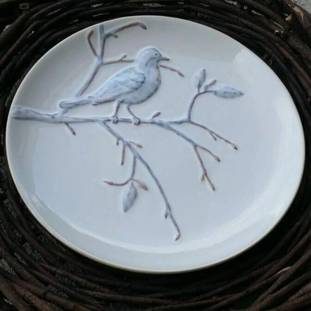 🐦 POTTERY BARN Aviary Bird Salad Plates 🐦
